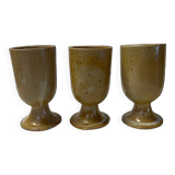 Set of 3 Digoin stoneware cups