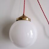 1950s opaline portable lamp