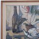 Sven-Olof Hamlet nature morte peinture à l'huile avec plante | 1959