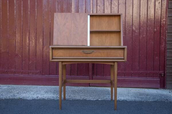 Meuble coiffeuse, meuble scandinave, bureau, console, meuble design, 50's