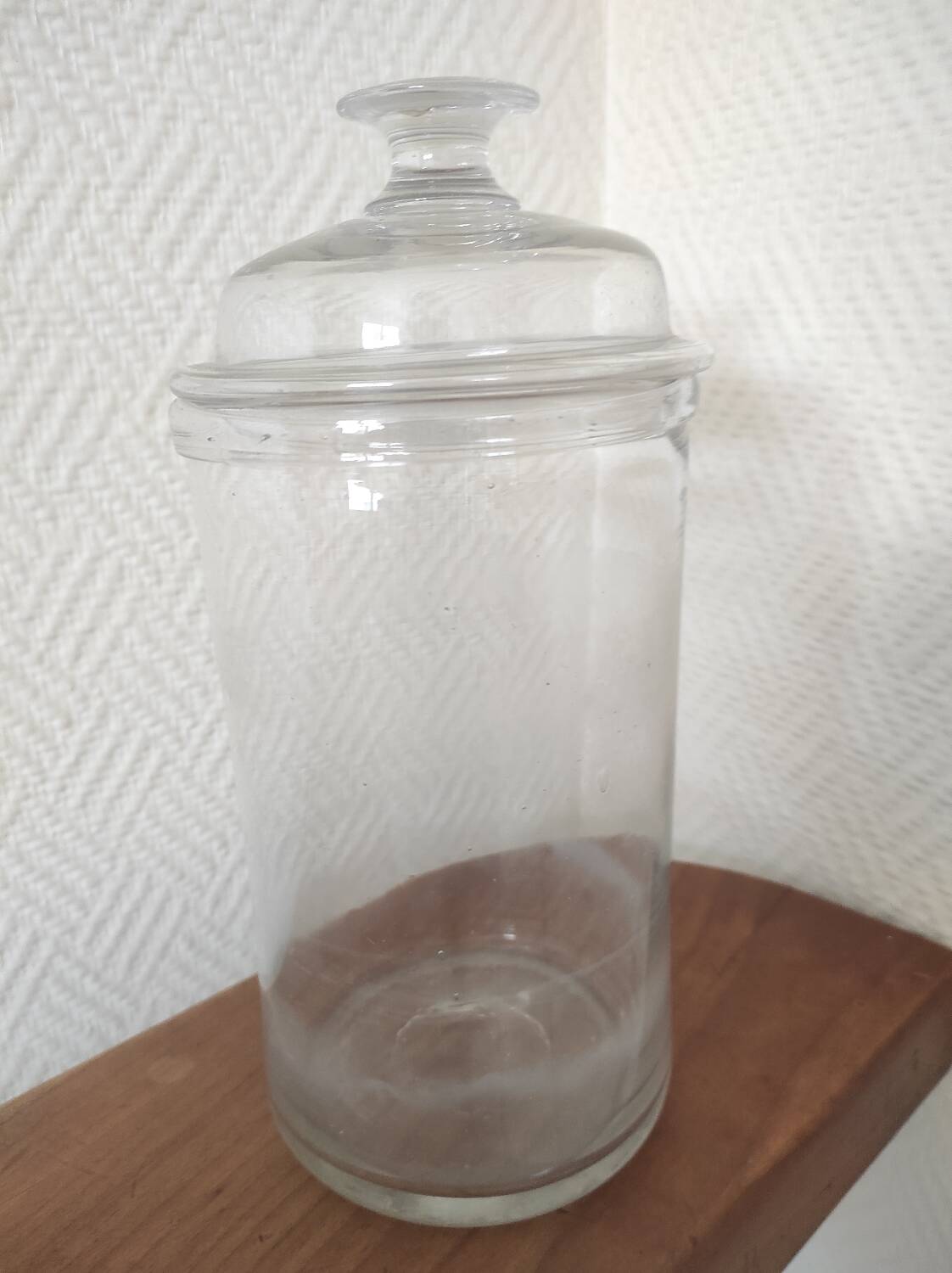 Antique glass candy box/jar