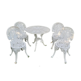 Cast aluminum garden furniture