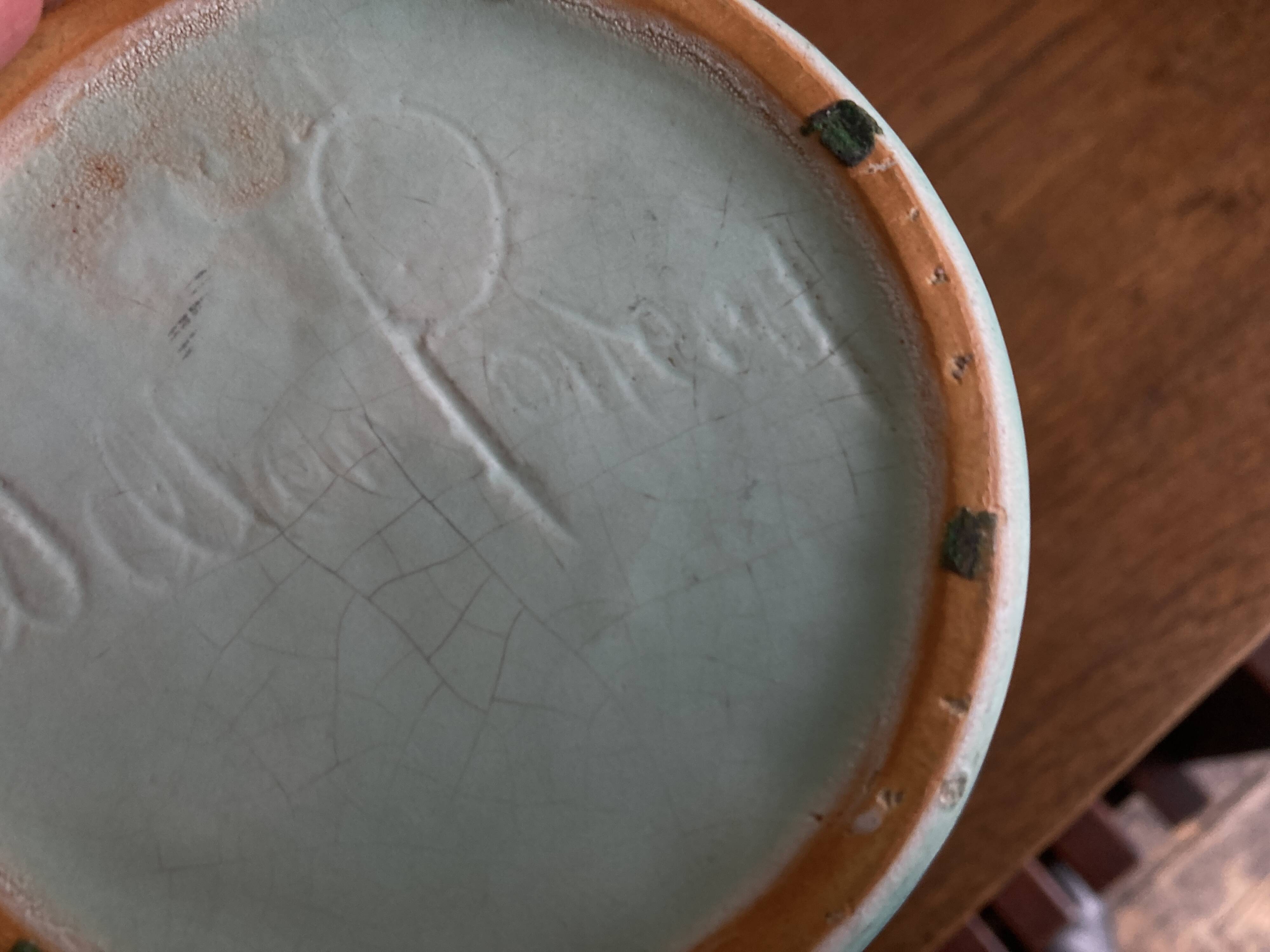 Neo-classical Arts & Crafts vase USA 1930 Weller Pottery Art Nouveau