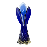 Cobalt vase, Murano glass, Italian design, 1960s, made in Italy