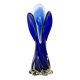 Cobalt vase, Murano glass, Italian design, 1960s, made in Italy