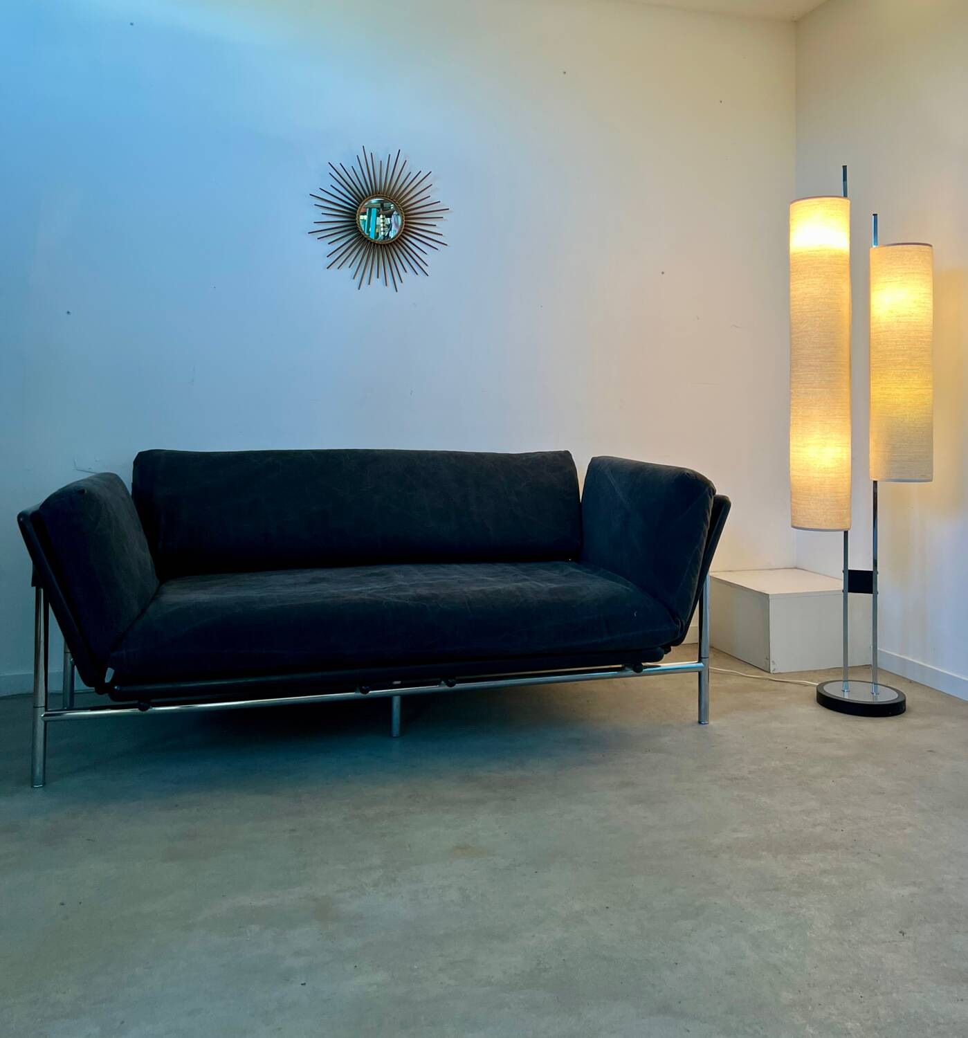 Vintage 2/3 seater sofa "Rataplan" Italian design Roberto Tapinassi for Dema modular