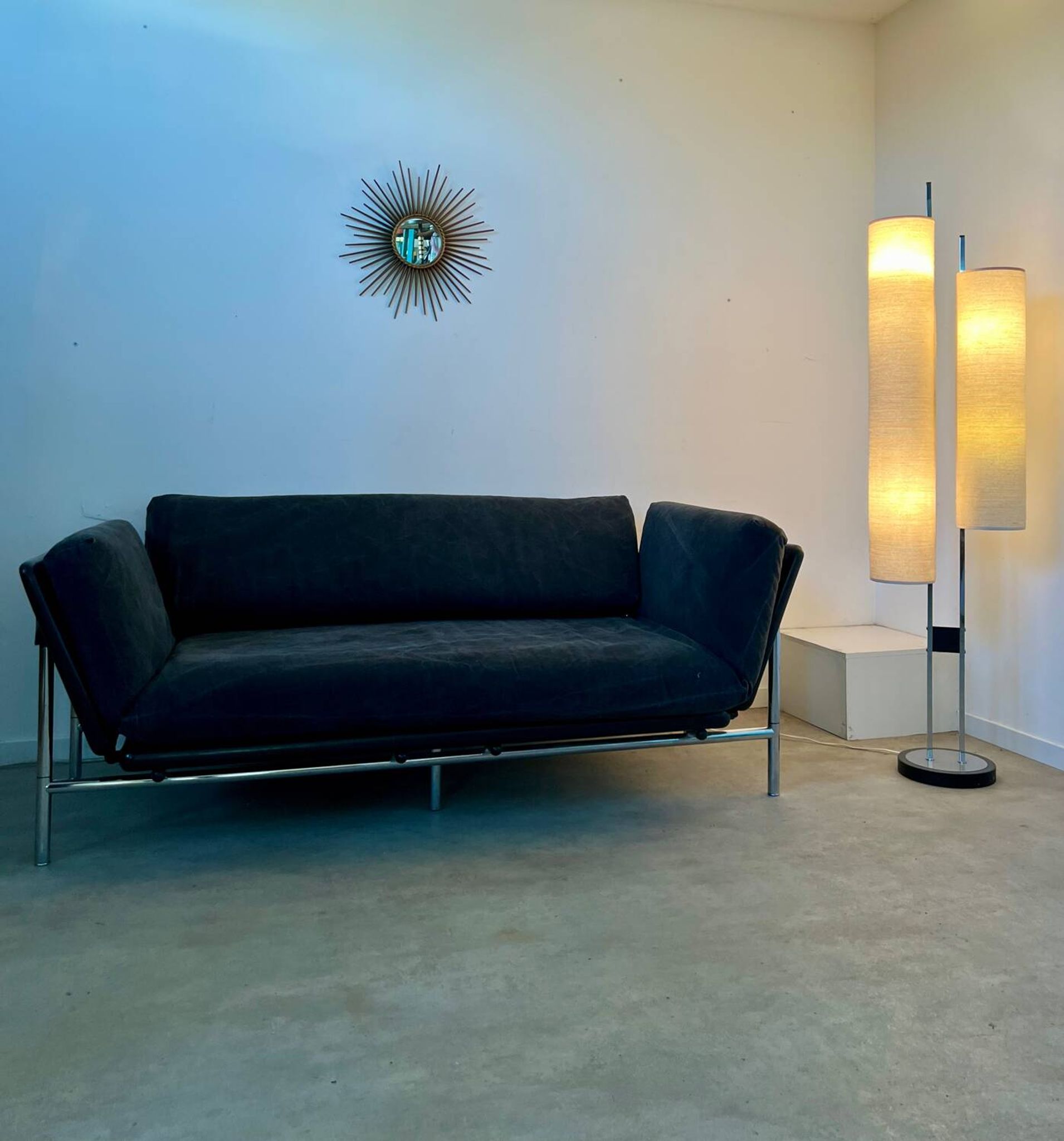 Vintage 2/3 seater sofa "Rataplan" Italian design Roberto Tapinassi for Dema modular