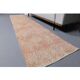 Vintage Turkish Oushak Handmade Wool Cotton Orange Runner 70x318