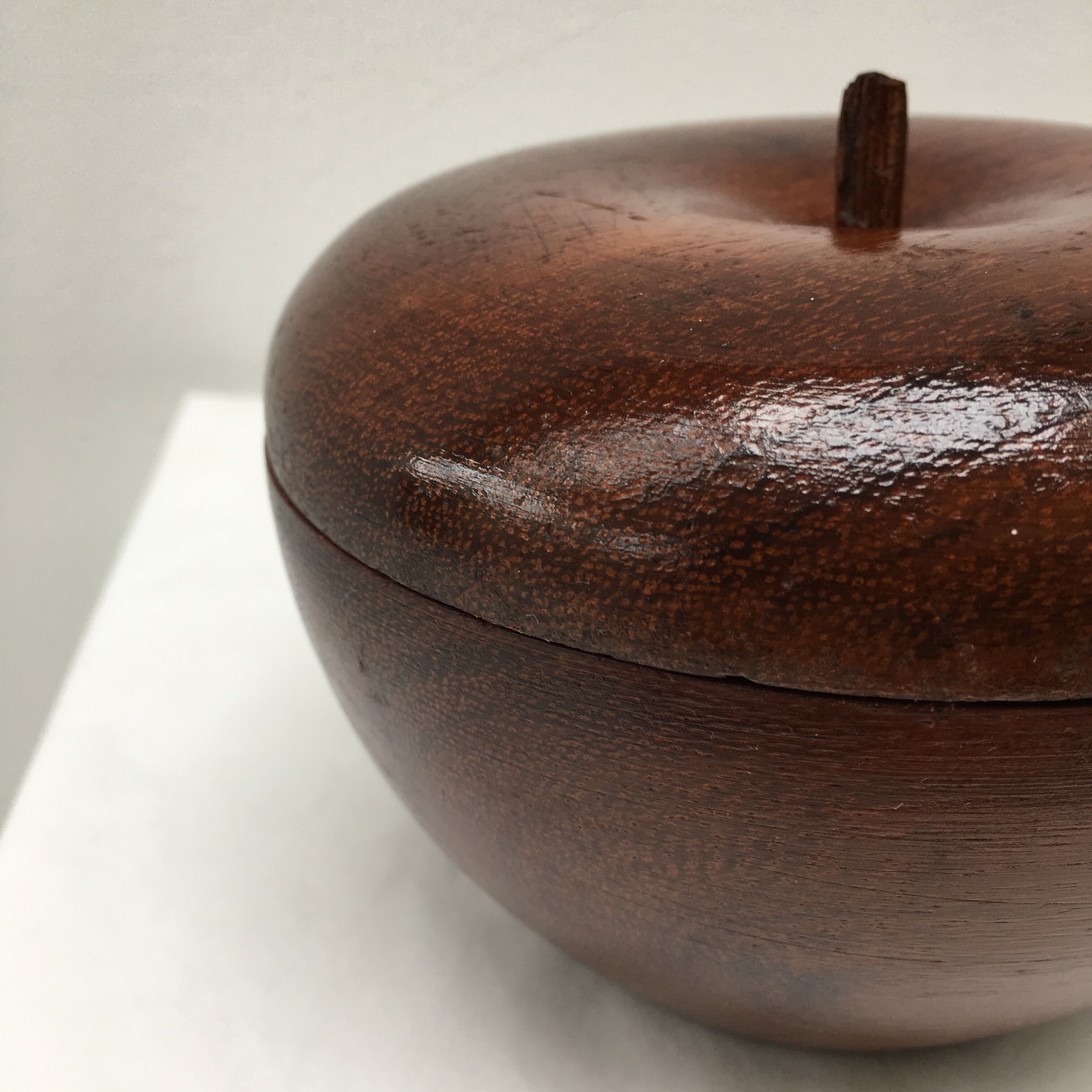 Vintage teak apple box