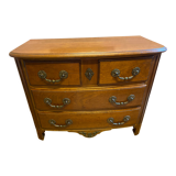 Louis XIV style chest of drawers in cherry, 4 drawers. Perfect condition.