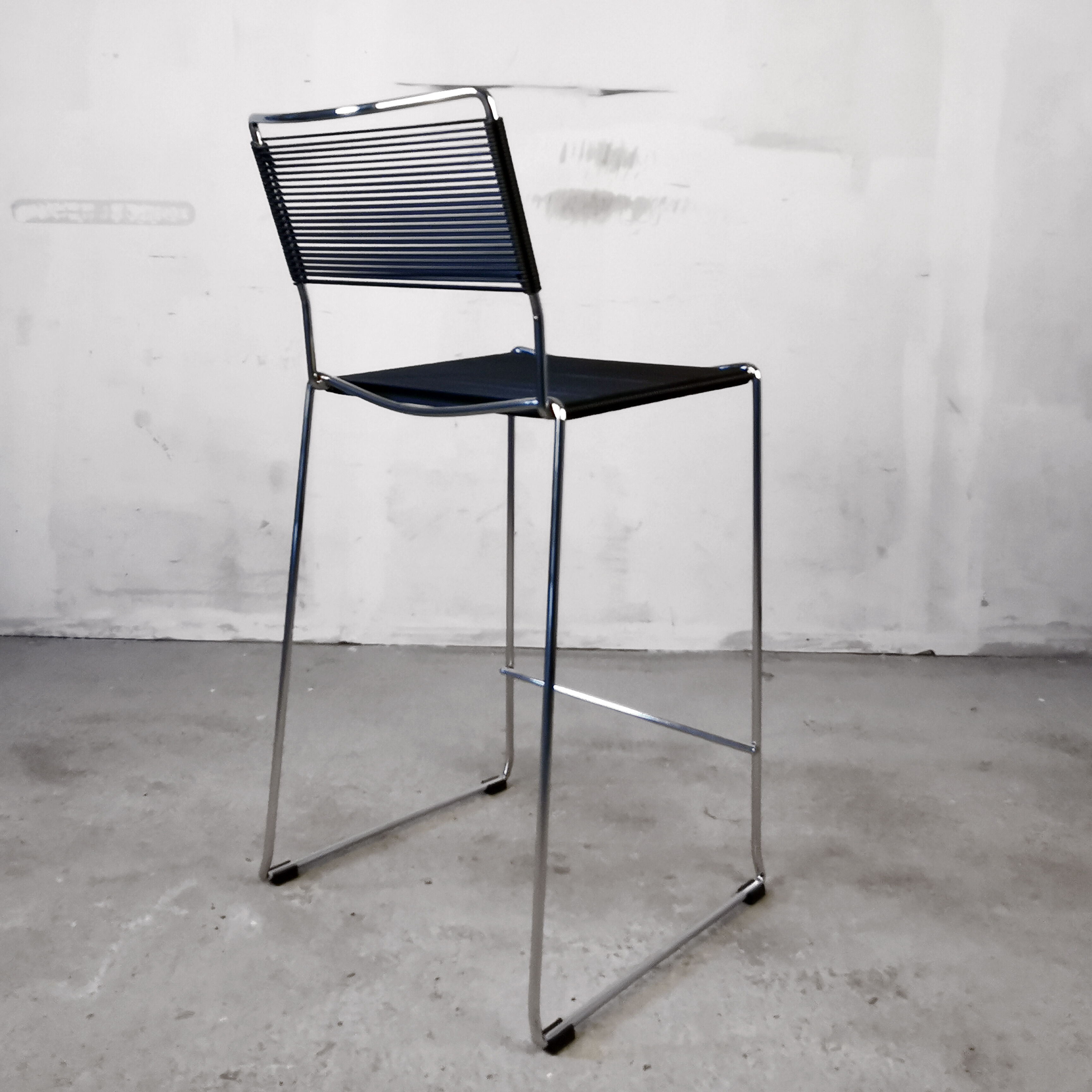 High "spaghetti" stool, 1970s