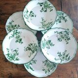 Faïence de Nevers, France; set of plates