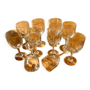 verres à vin blanc vintage