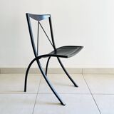 Pair of Bella folding chairs by Cattelan Italia - Elegant and compact black