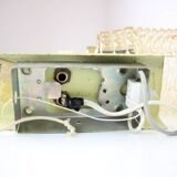 1970s Pair of Two Wall Lamps with Glass Shades, Czechoslovakia