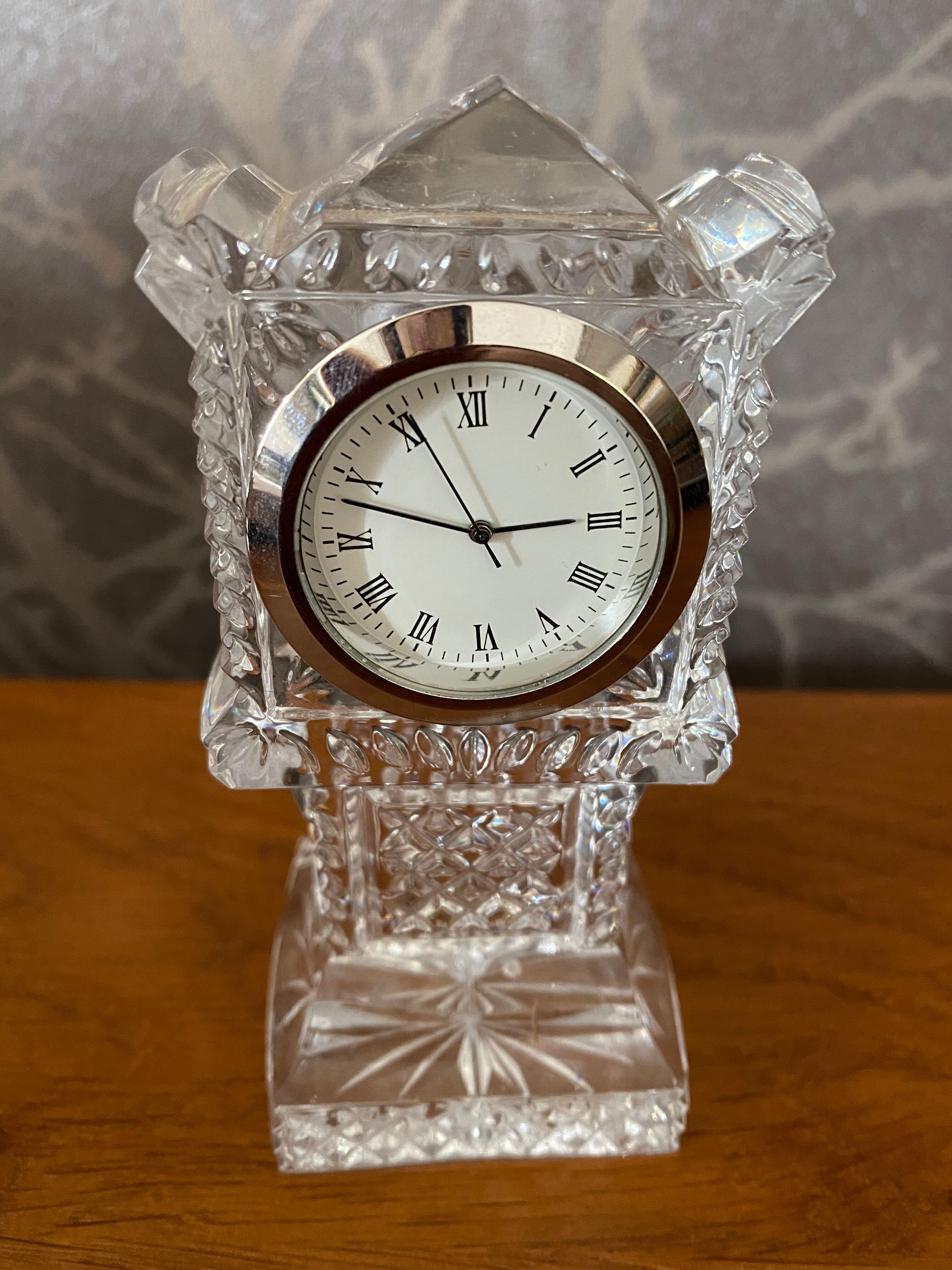 Vintage crystal table alarm clock
