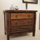Commode brutaliste en orme Aranjou - Année 60