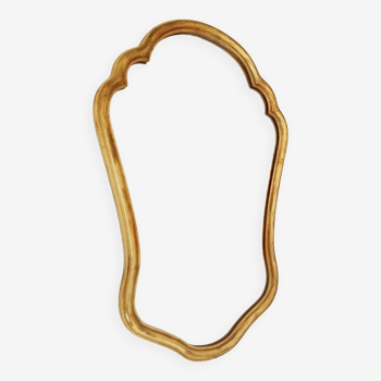 Golden baroque mirror 60s 66*44cm