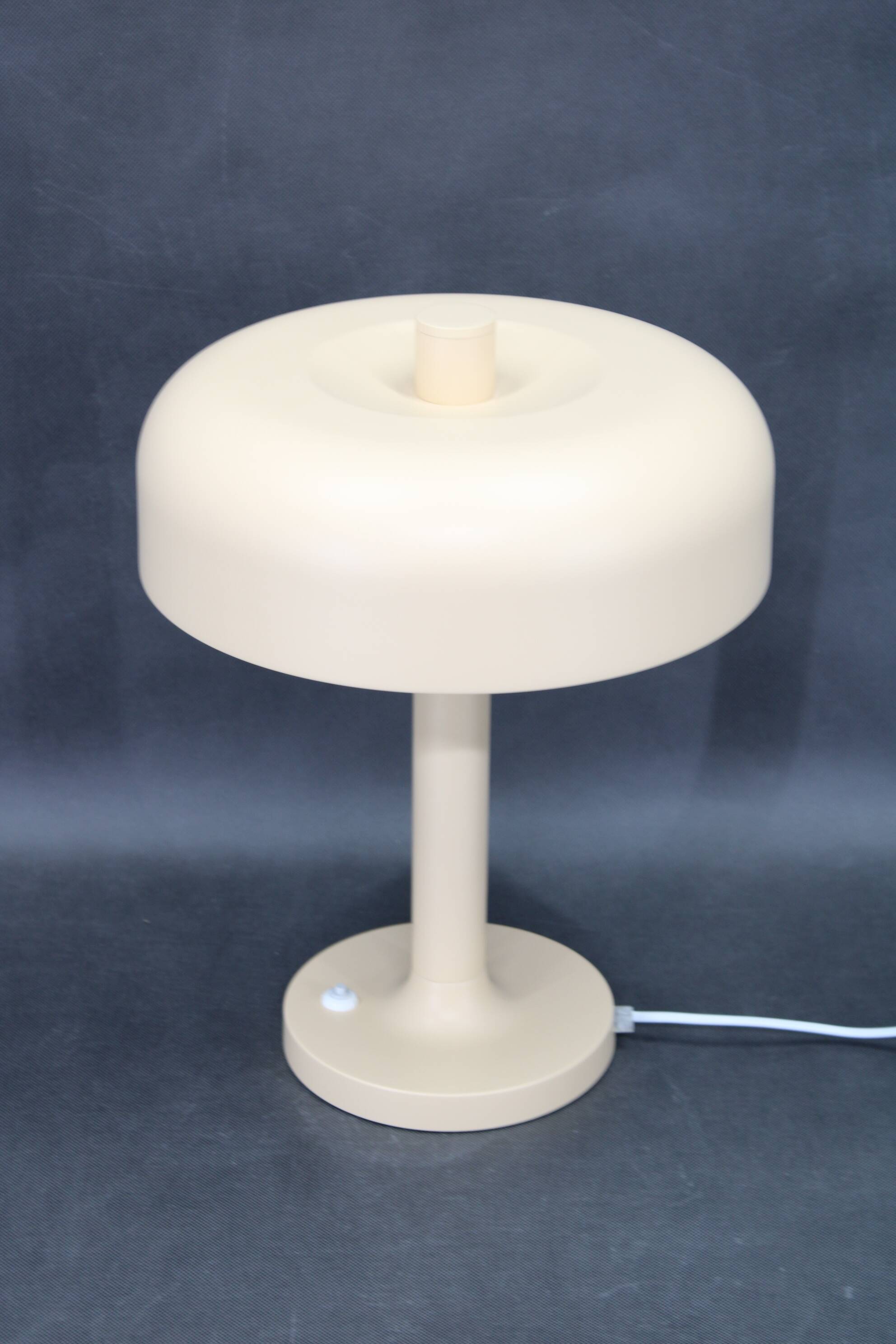Josef Hurka Napako Mid Century Beige Table Lamp 1970s