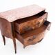 Chest of drawers with intarsia and marble top, France, circa 1880.