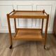 Pine serving trolley