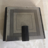 Vintage metal and leather cigarette box