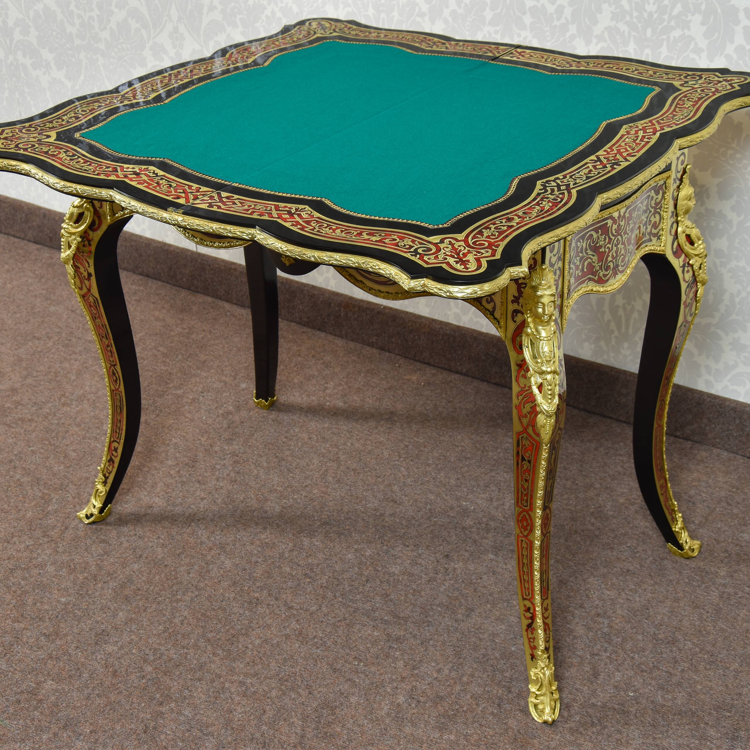 Boulle game table, Regency style - 19th century