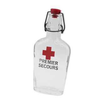 First aid glass bottle