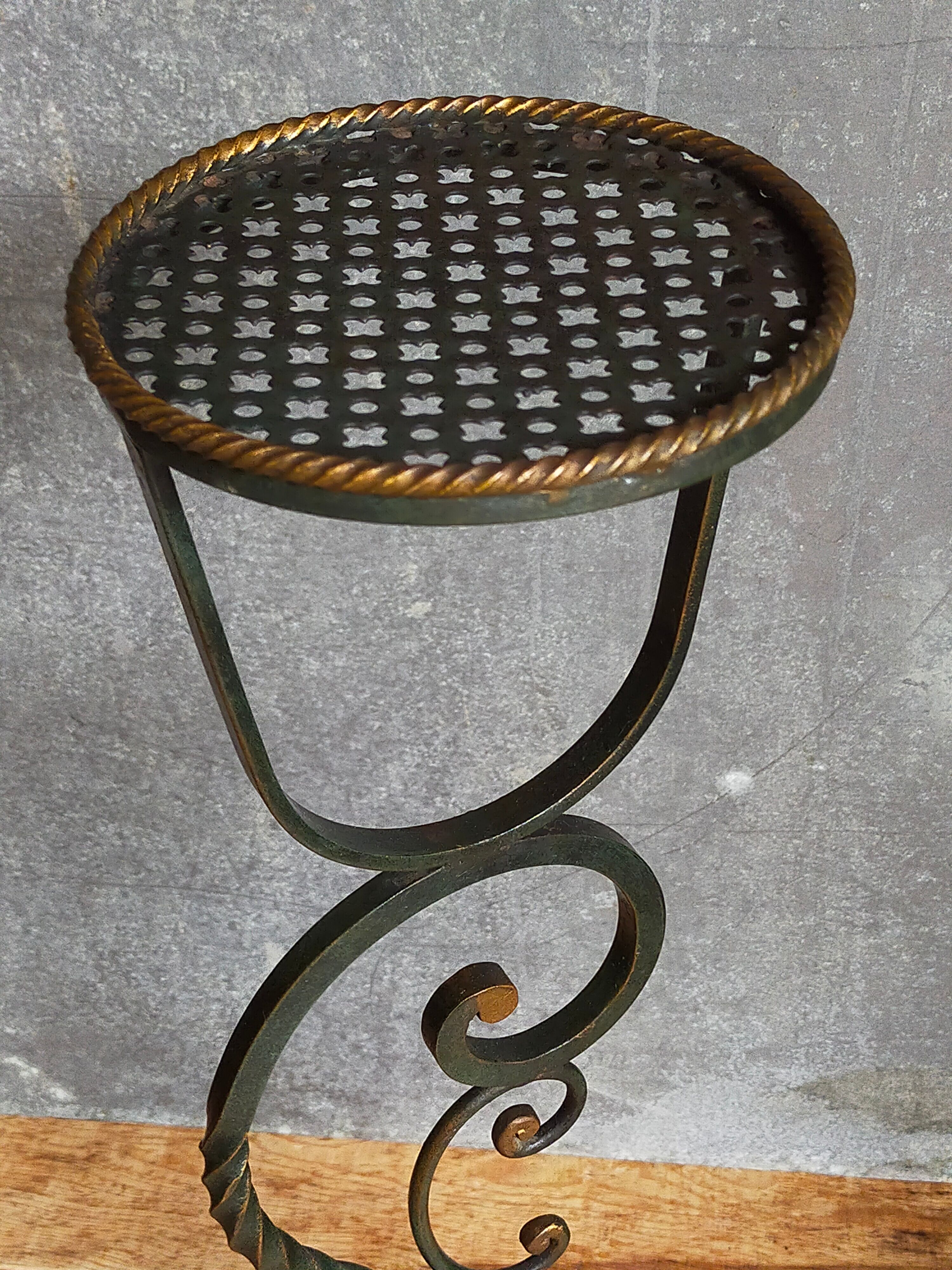 Wrought iron plant harness 50s