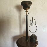 Guéridon-lampadaire table d appoint décor en bronze tête et pieds de boucs