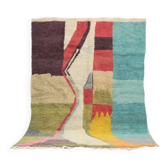 Handmade wool Berber rug 274 X 200 CM