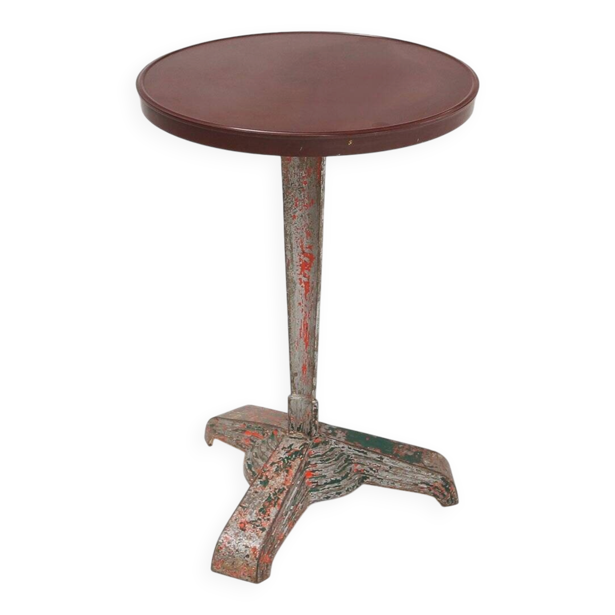 Table de bistrot avec plateau en bakélite par Louis Vuitton pour Rex, France, années 1930.