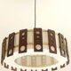 Suspension scandinave teck et tissu vers 1960