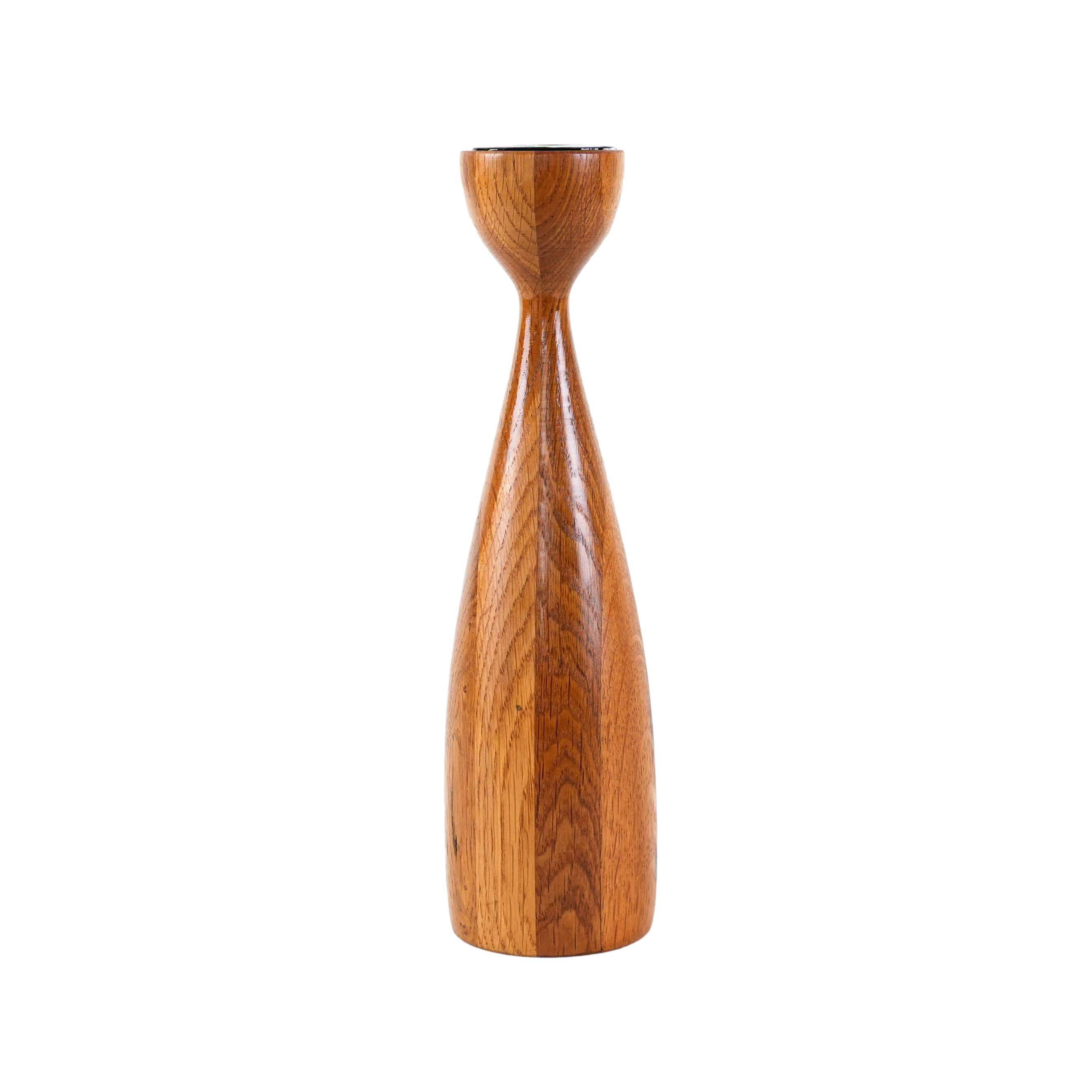 Bougeoir en teck, design danois, années 1970, fabriqué par BoConcept