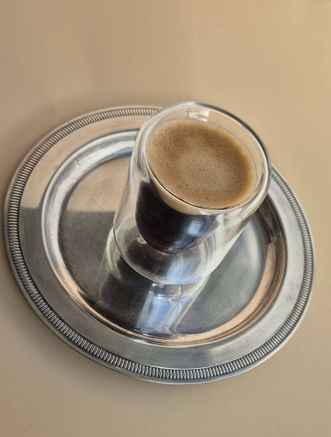 Small round vintage silver plate – France 50s/70s – coffee service