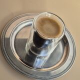 Small round vintage silver plate – France 50s/70s – coffee service