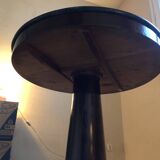 Large mahogany and marble empire pedestal table
