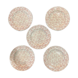 Lot of 5 plates Red Gien