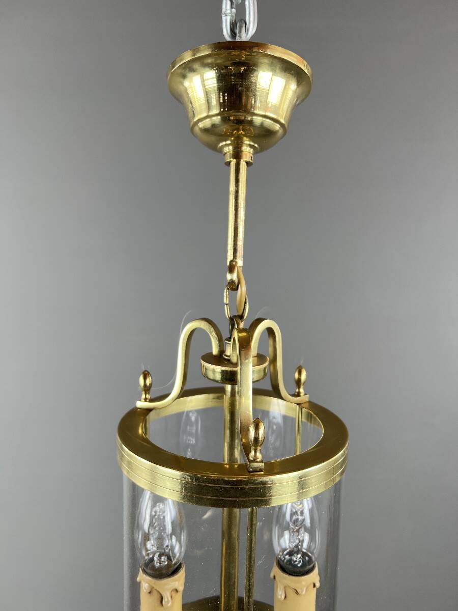 Bronze and brass lantern, 20th century