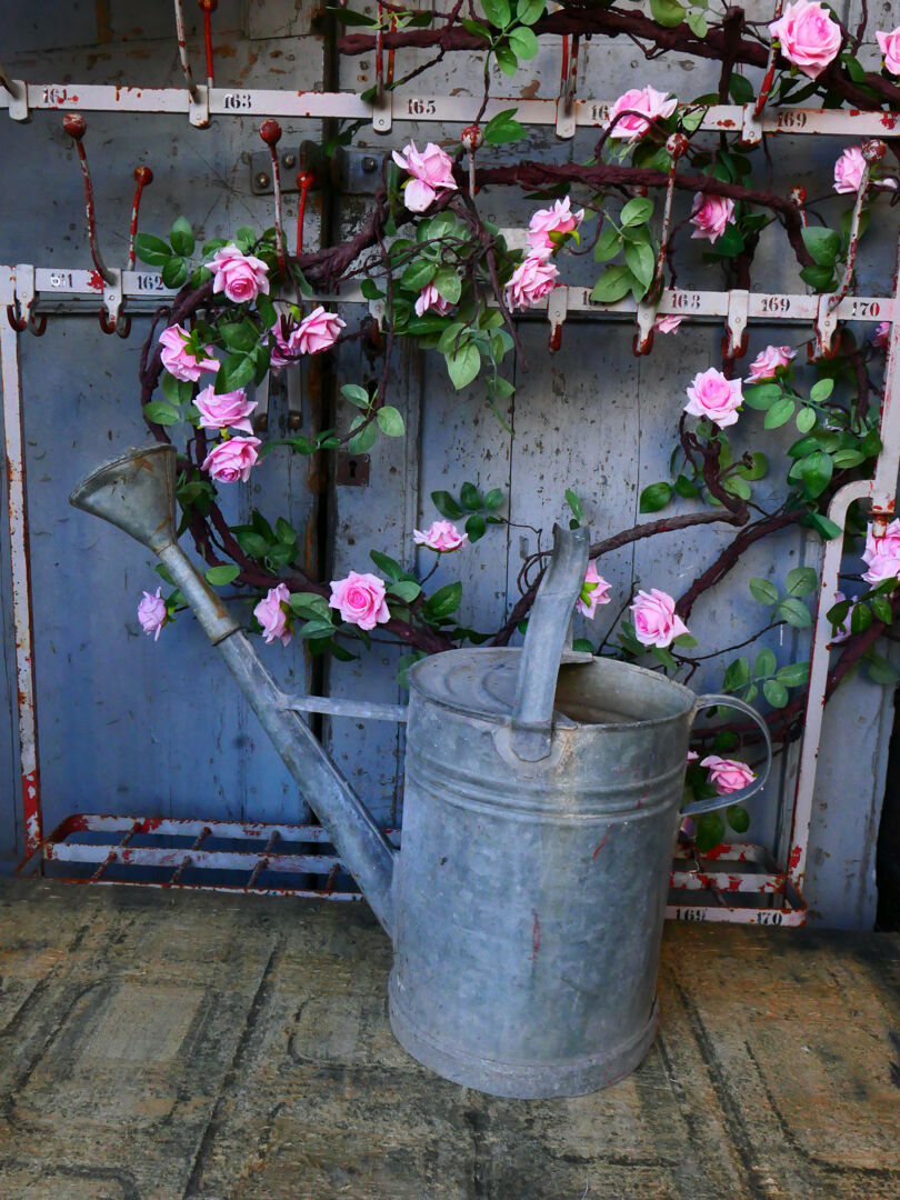 Zinc watering can