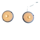 Pair of opal glass wall lights from the mid-century by Lamperti, 1960s, Italy.