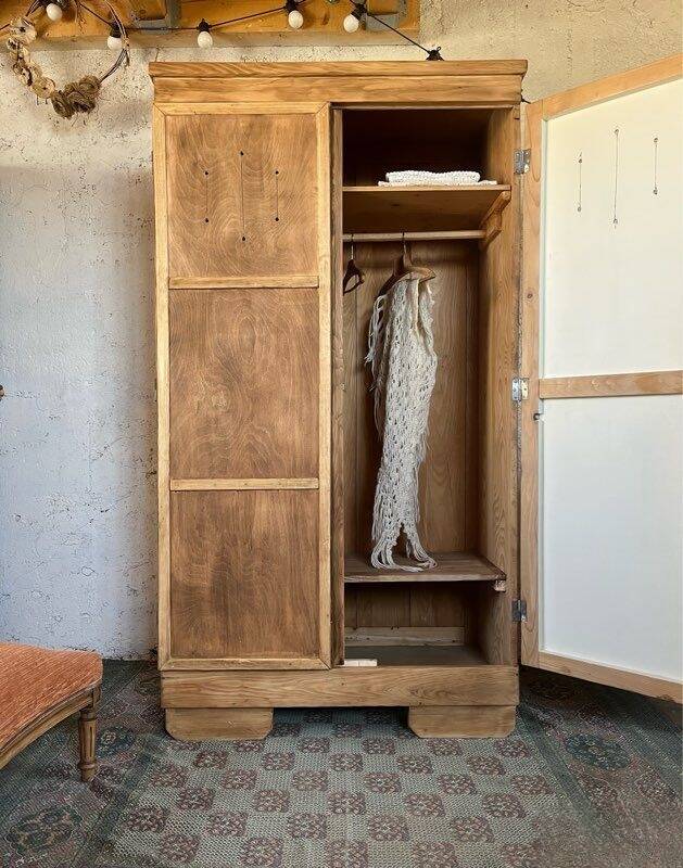 Antique pine wardrobe