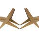 Wooden garden chair folding from the 70s in the Netherlands