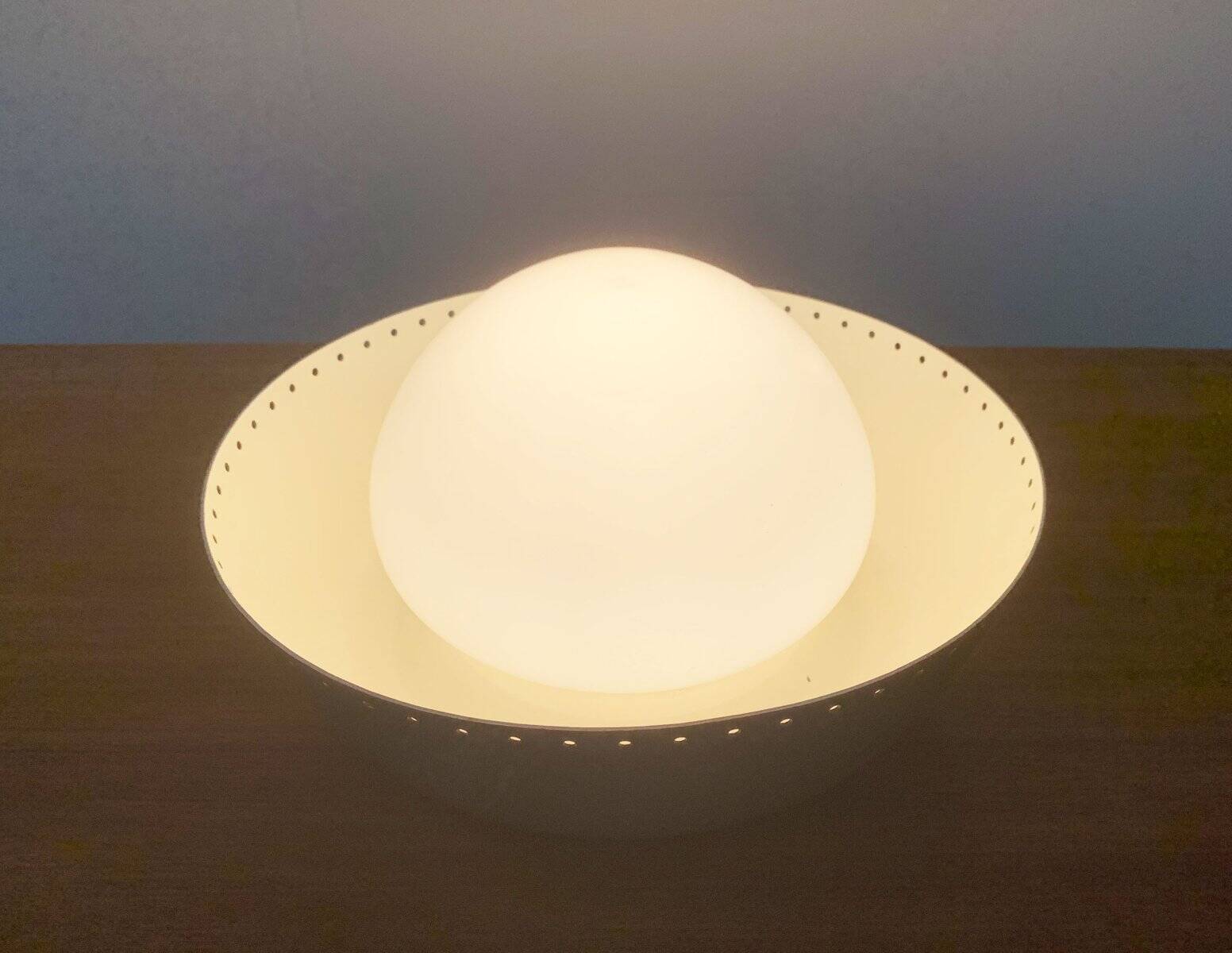 Mid-century German minimalist ceiling lamp by Bega.
