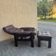 Fauteuil et repose-pieds Ekornes Amigo vintage – Rénové