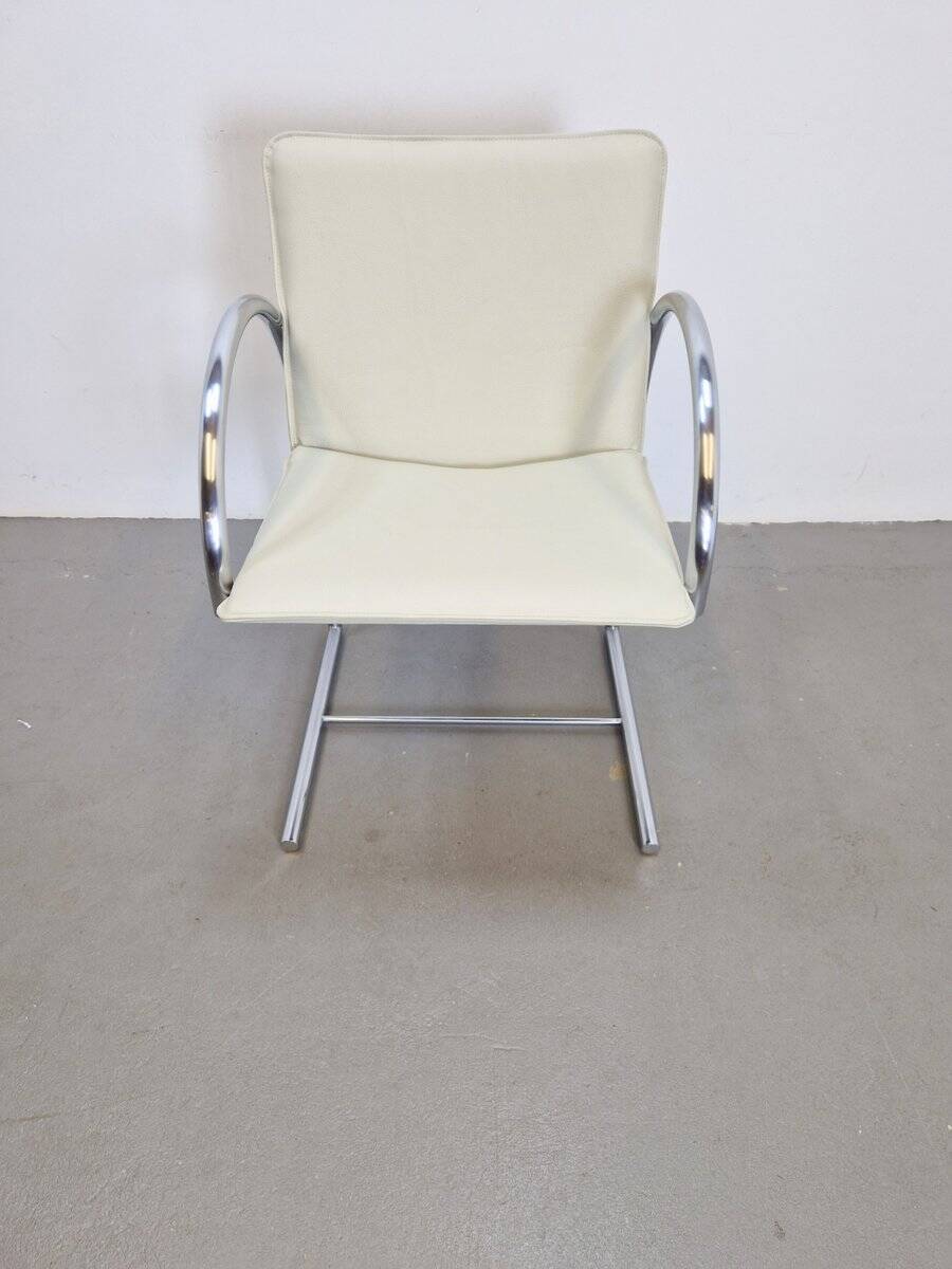 Postmodern Leather Cirkel Chairs by Karel Boonzaaijer & Pierre Mazairac for Metaform, 1980s, Set of 4