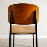 Vintage French Mid Century Jean Prouvé Metropole Standard Chair, 1950s