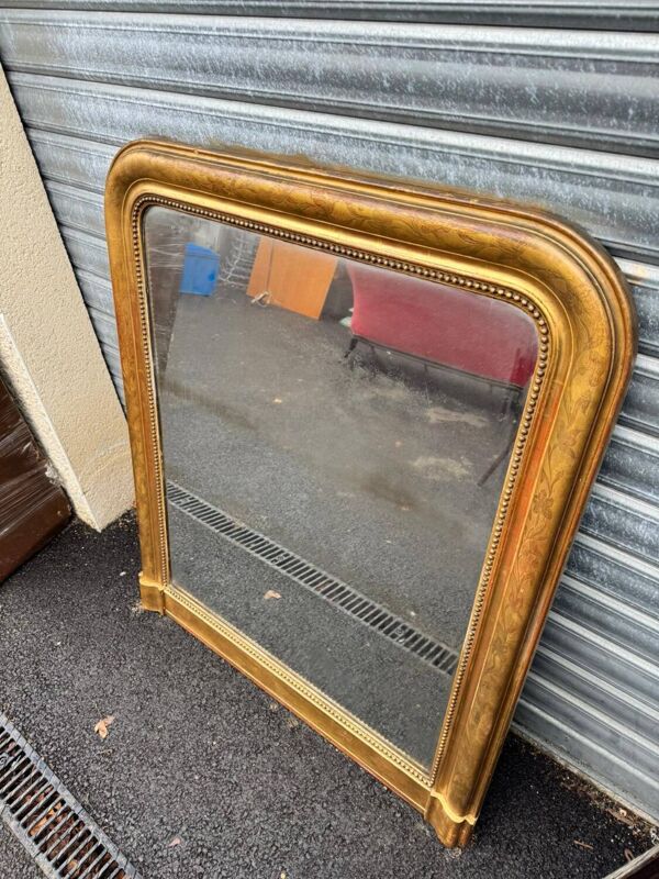 Grand miroir doré Louis Philippe 19eme 121/105