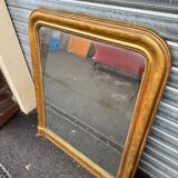 Large gold mirror Louis Philippe 19th century 121/105