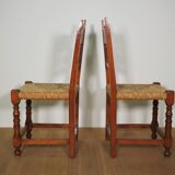 Wooden chairs, set of 2